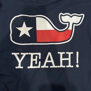 Vineyard Vines Navy Texas Long Sleeve Shirt